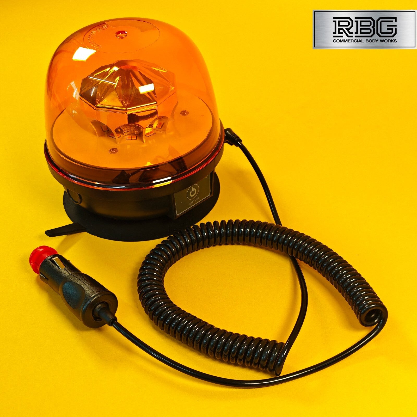 Wireless Warning Beacon Light Amber Rechargeable 12/24V LED Flashing IP67 UK