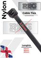 HIGH QUALITY CABLE TIES. Black-Various Width/Length for any Type of Application