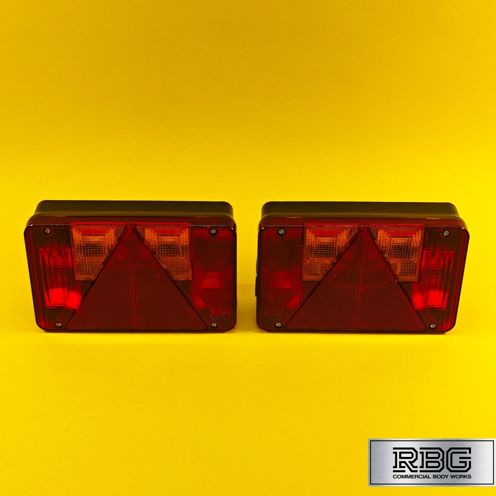 Rear Combination Light LEFT & RIGHT PAIR Radex Lamp for Trailer 6 Function 12V