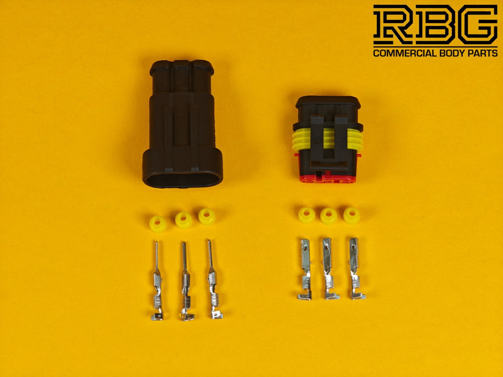 SuperSeal Connector Pair Assembly AMP 3 Way Female/Male Wiring Waterproof IP67