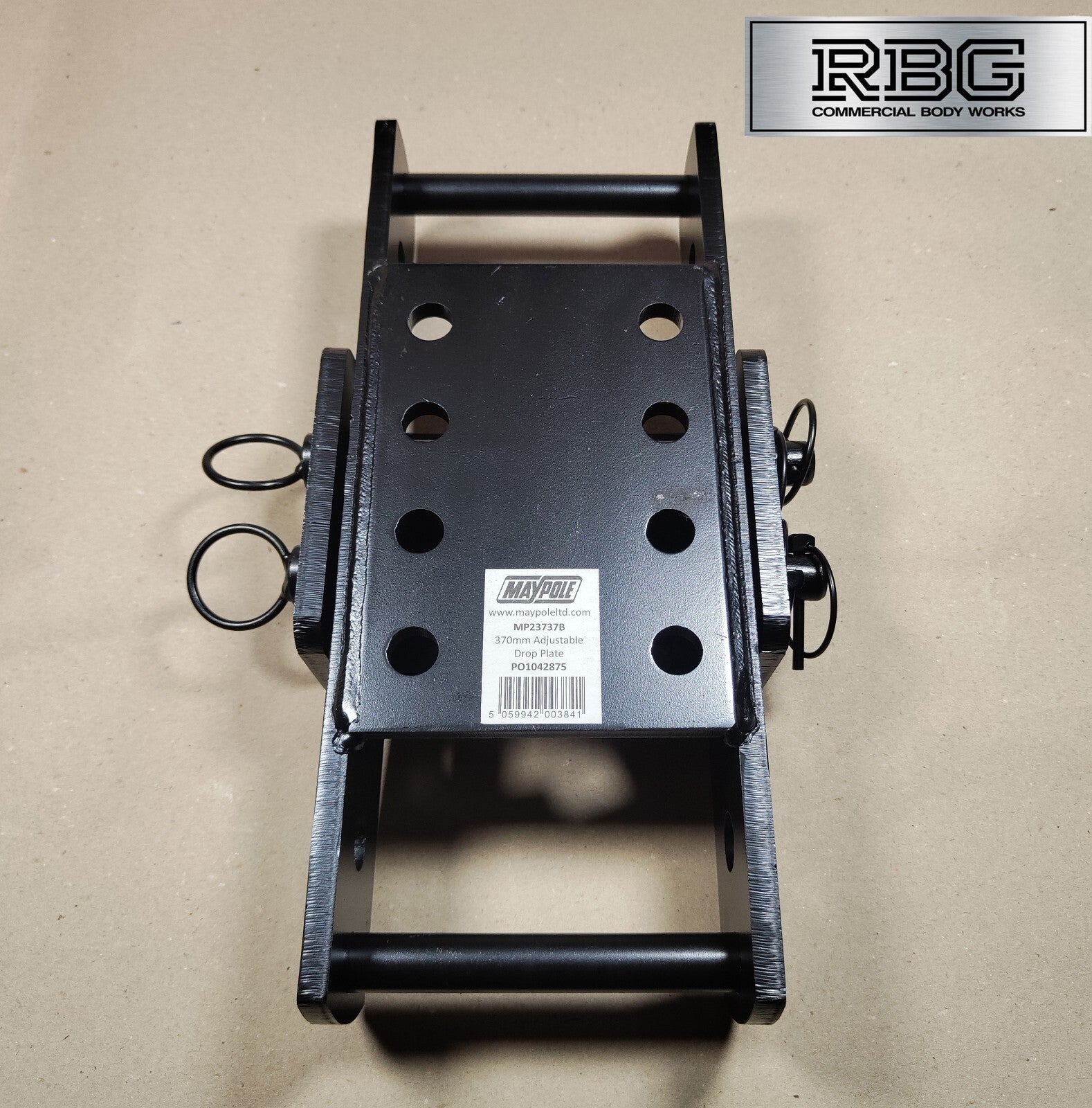 Towbar Slider Drop Plate Height Adjustable Coupling for Flange L 3500kg  Maypole