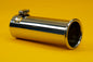 Rolled End Exhaust Tip Stainless Steel Round Tailpipe 36mm-46mm Fitting Range