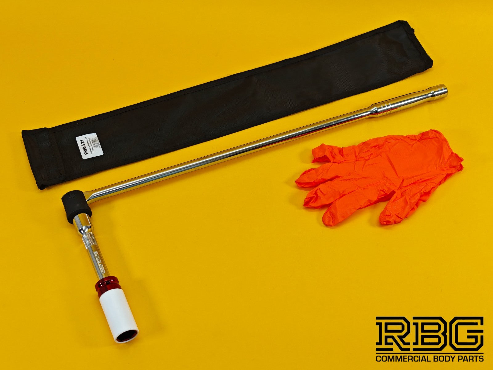 Vehicle Wheel Brace Kit 21mm Pro Sleeved Socket Protective Gloves Extension Bar