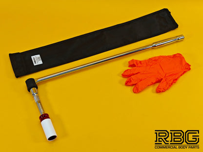 Vehicle Wheel Brace Kit 21mm Pro Sleeved Socket Protective Gloves Extension Bar