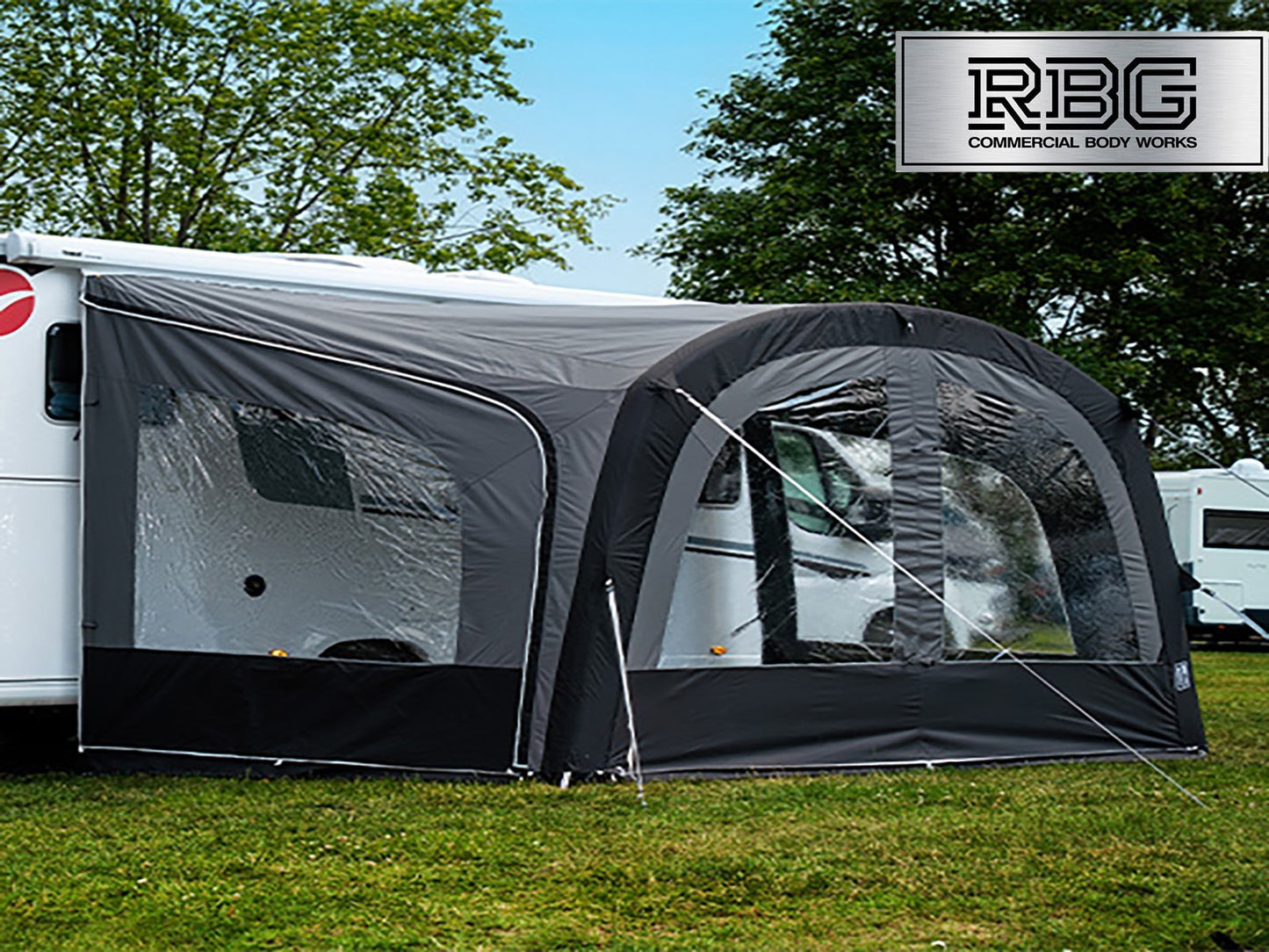 Stratford Air Sun Canopy PRO for Caravans Motorhomes H250cm, W400cm Black/Grey