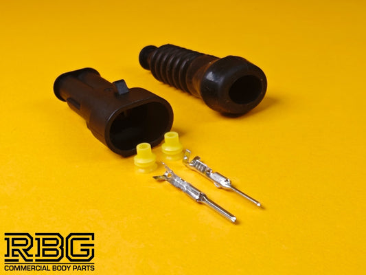 SuperSeal Connector Kit 2 Pin Female With Protective Boot AMP Waterproof IP67