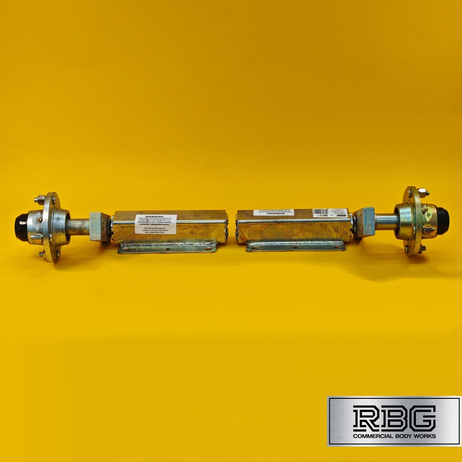 Suspension Unit & Hub 500kg PAIR Zinc Plated With 4 Studs On 4" PCD for Trailers