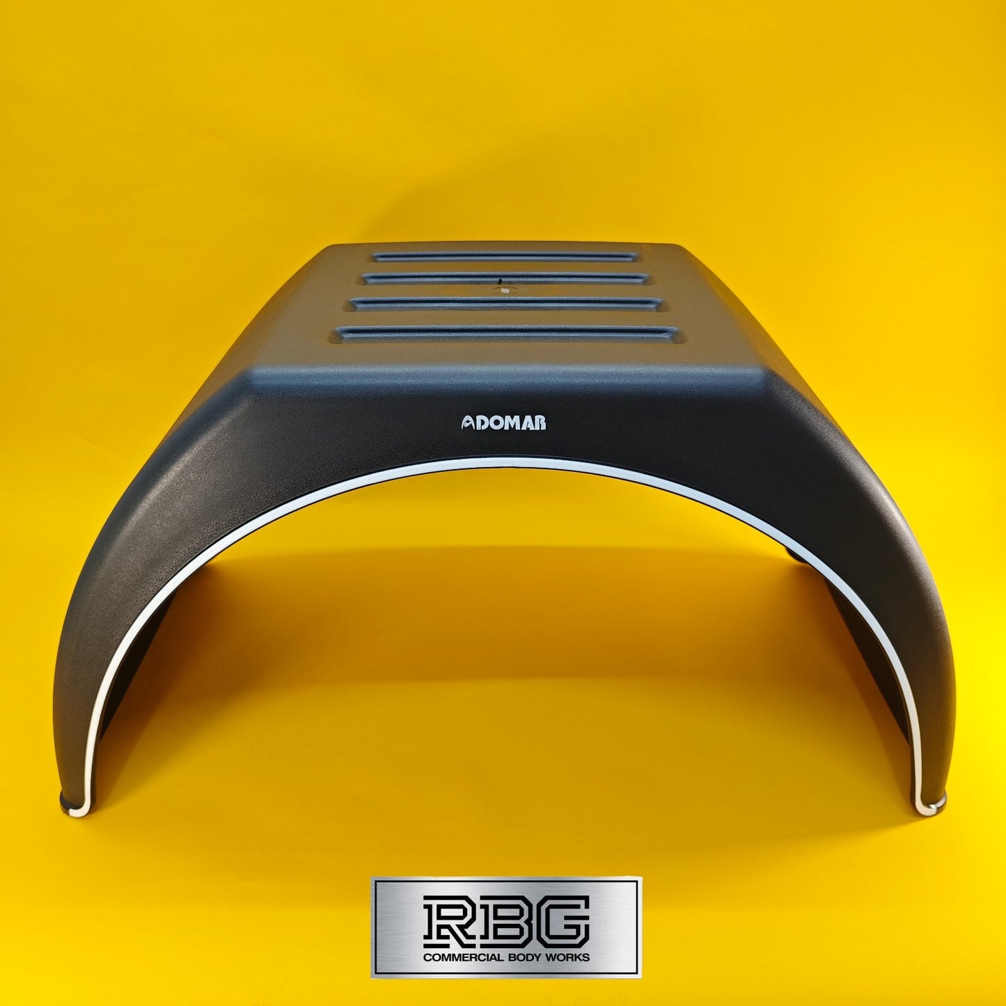 Twin Wheel Mudguard Flat Top Plastic 920X450mm Black Mud Flap Domar Truck UK