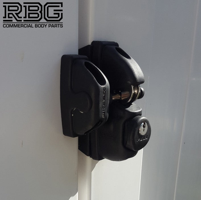Double Hook Gate Latch Garden Fence Lock SafeTech Gravity Single Sided Latch