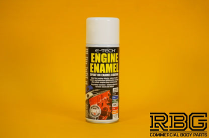 Engine Enamel BLACK Spray Coating 400ml E-TECH Heat Resistant Paint Car Vehicle