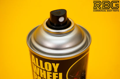 Alloy Wheel Paint MOTORSPORT BLACK 400ml Aerosol Spray Car Refurbishment E-TECH