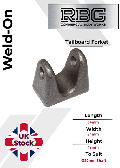 Tailboard Steel Forket Weld On 20mm Horsebox Trailer Truck Dropside Tailgates