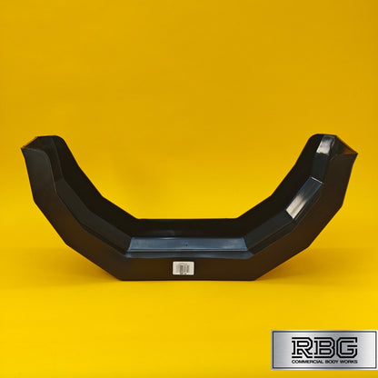 10 Inch Plastic Mudguard Single 610mm x 170mm for Trailer 10″ Wheels Black UK