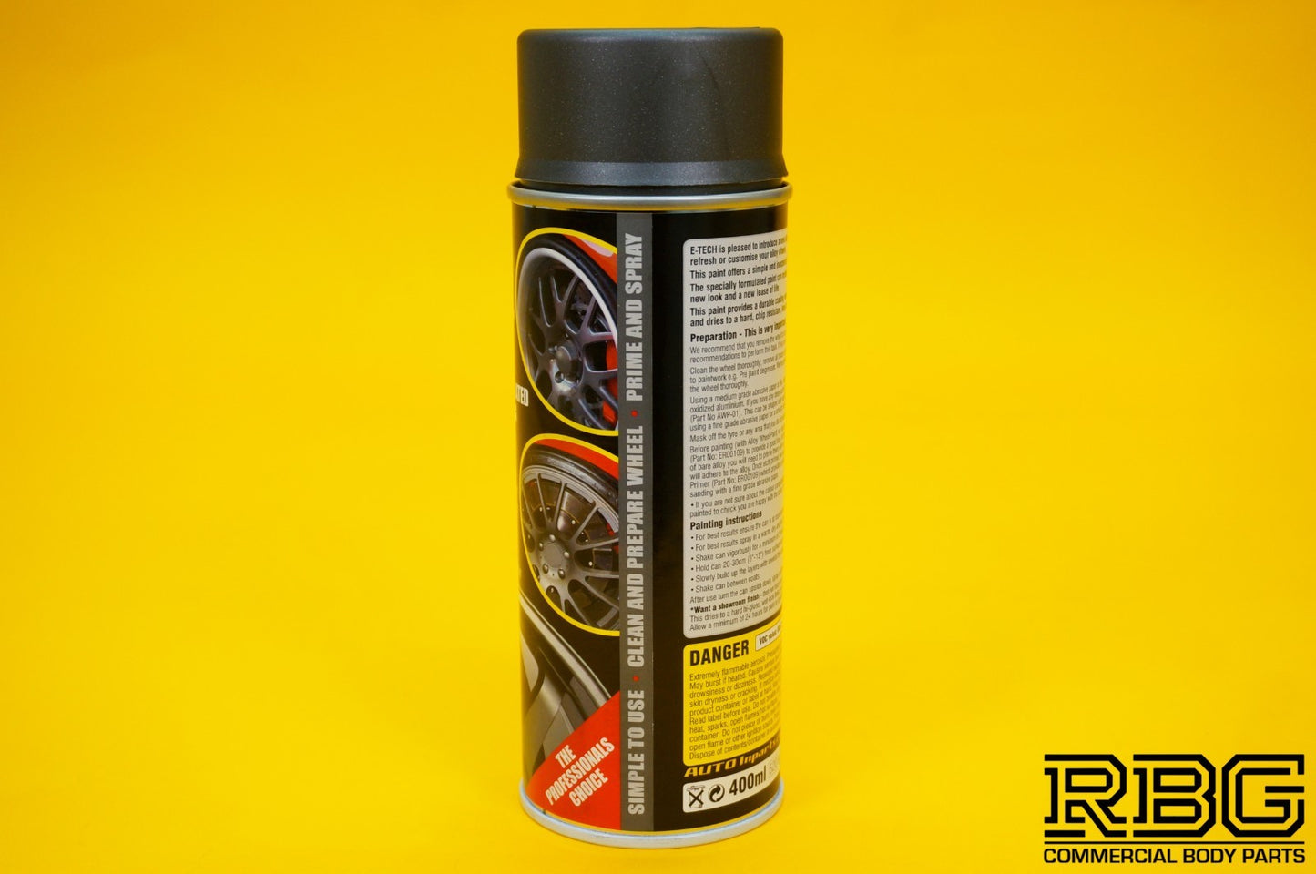 Alloy Wheel Paint TECHNIK GREY 400ml Aerosol Spray Car Refurbishment E-TECH