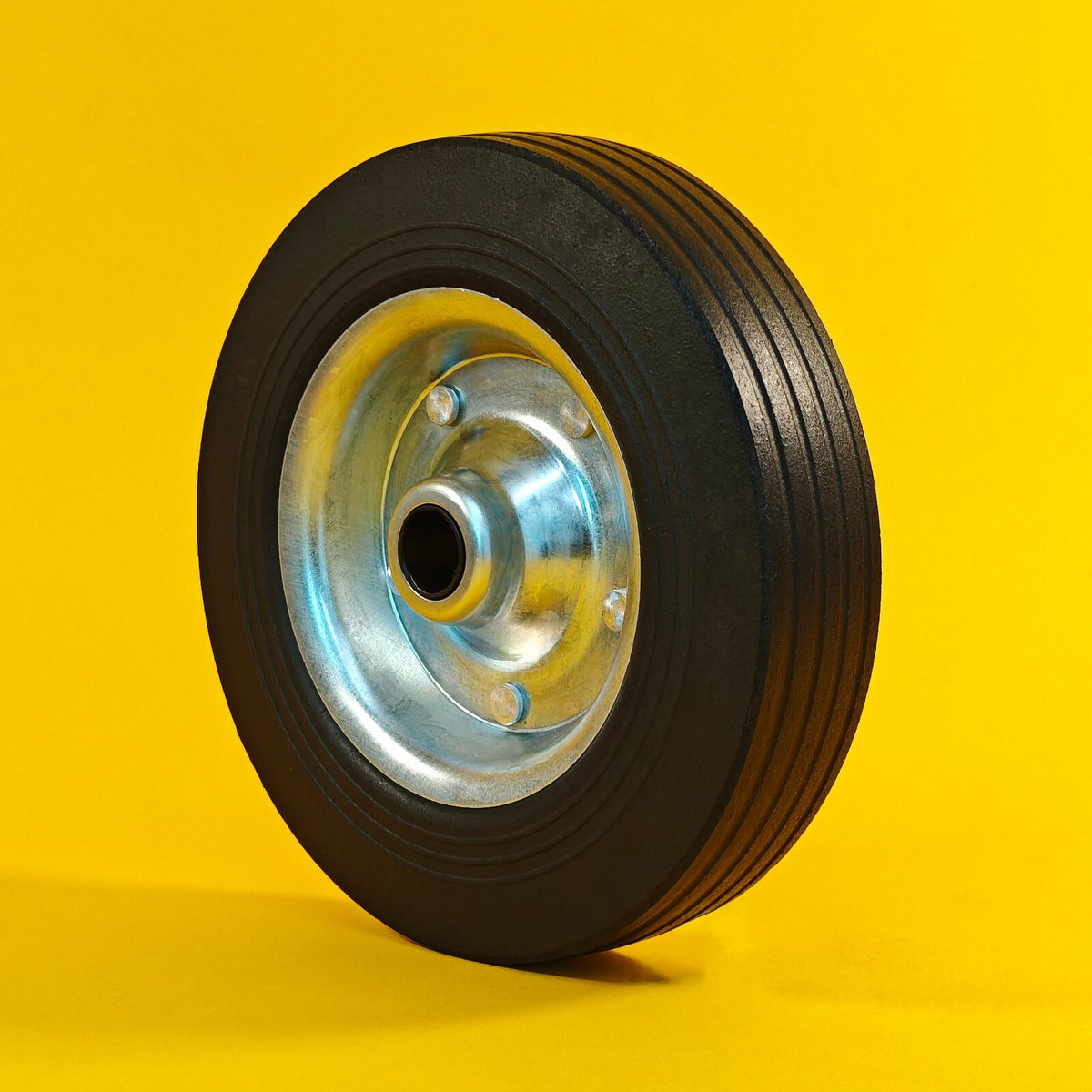 Steel Replacement Wheel 200mm for Jockey Wheels for Trailer Rubber Tyre 8" UK
