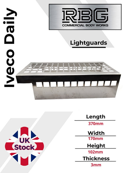 Light Guards for Iveco Daily 3mm Thick Aluminium Truck Trailer Tipper