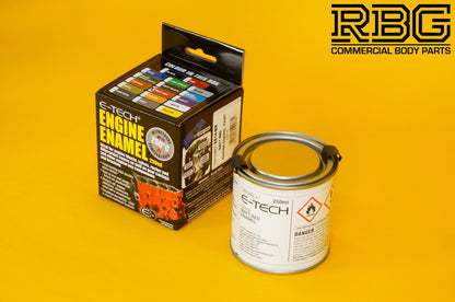Engine Enamel Paint MATT RED E-TECH 250ml Heat Resistant for Car Motorbike