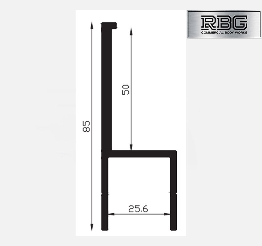 Aluminium End Cap Dropside Hollow Plank Capping Trailer Truck 400mm-2450mm UK