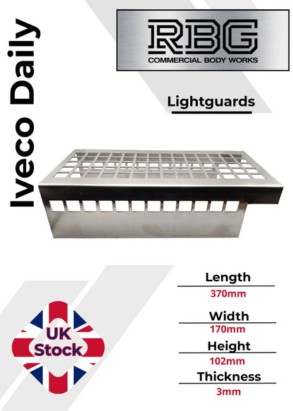 Light Guards for Iveco Daily 3mm Thick Aluminium Truck Trailer Tipper