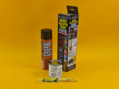Brake Caliper Paint Kit RED Paint + Cleaner + Brush E-TECH For Car Vehicle UK