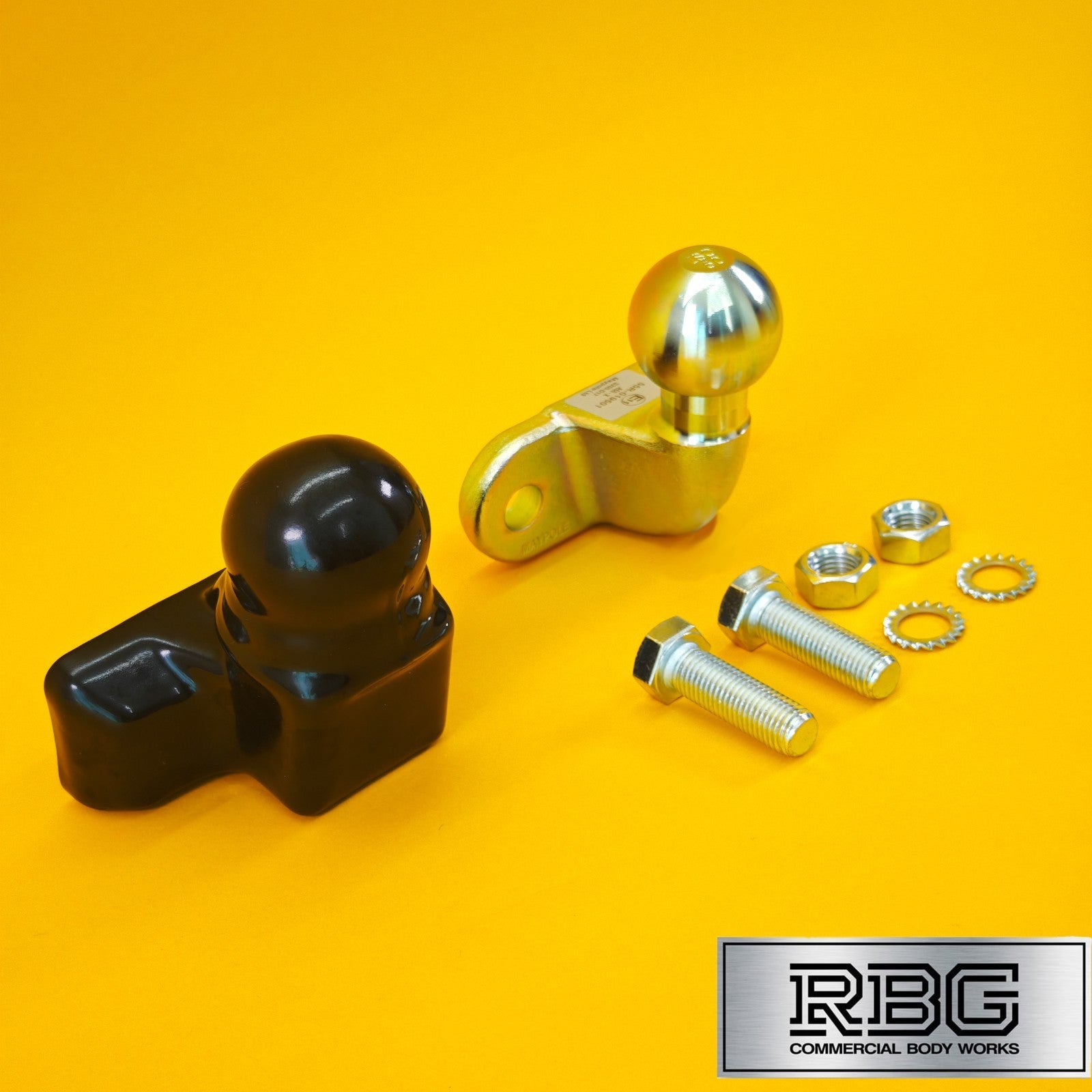 Tow Ball + Cover PVC 50mm Tow Hitch Gold Standard E Approved Trailer Caravan UK