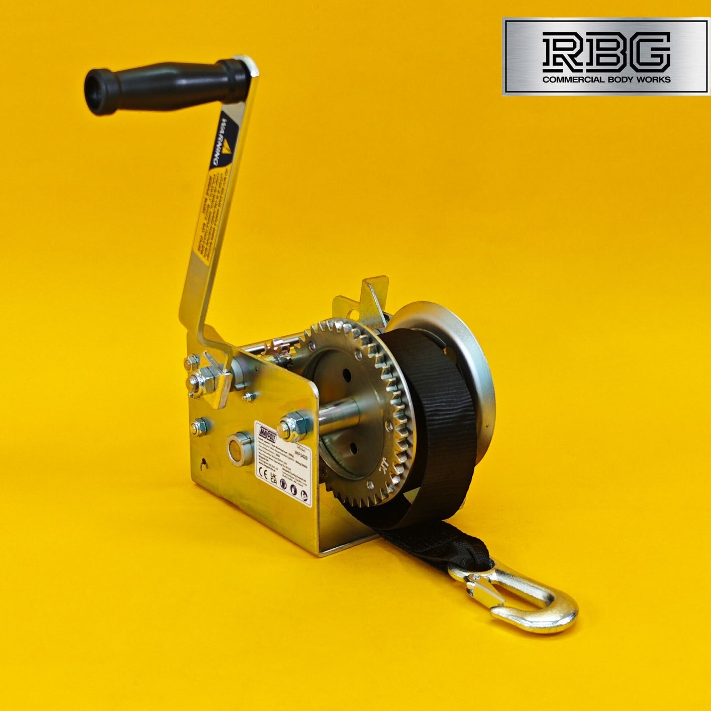 2000Lb Hand Winch + Strap & Hook 900Kg Professional Dual Speed Heavy Duty 7M UK