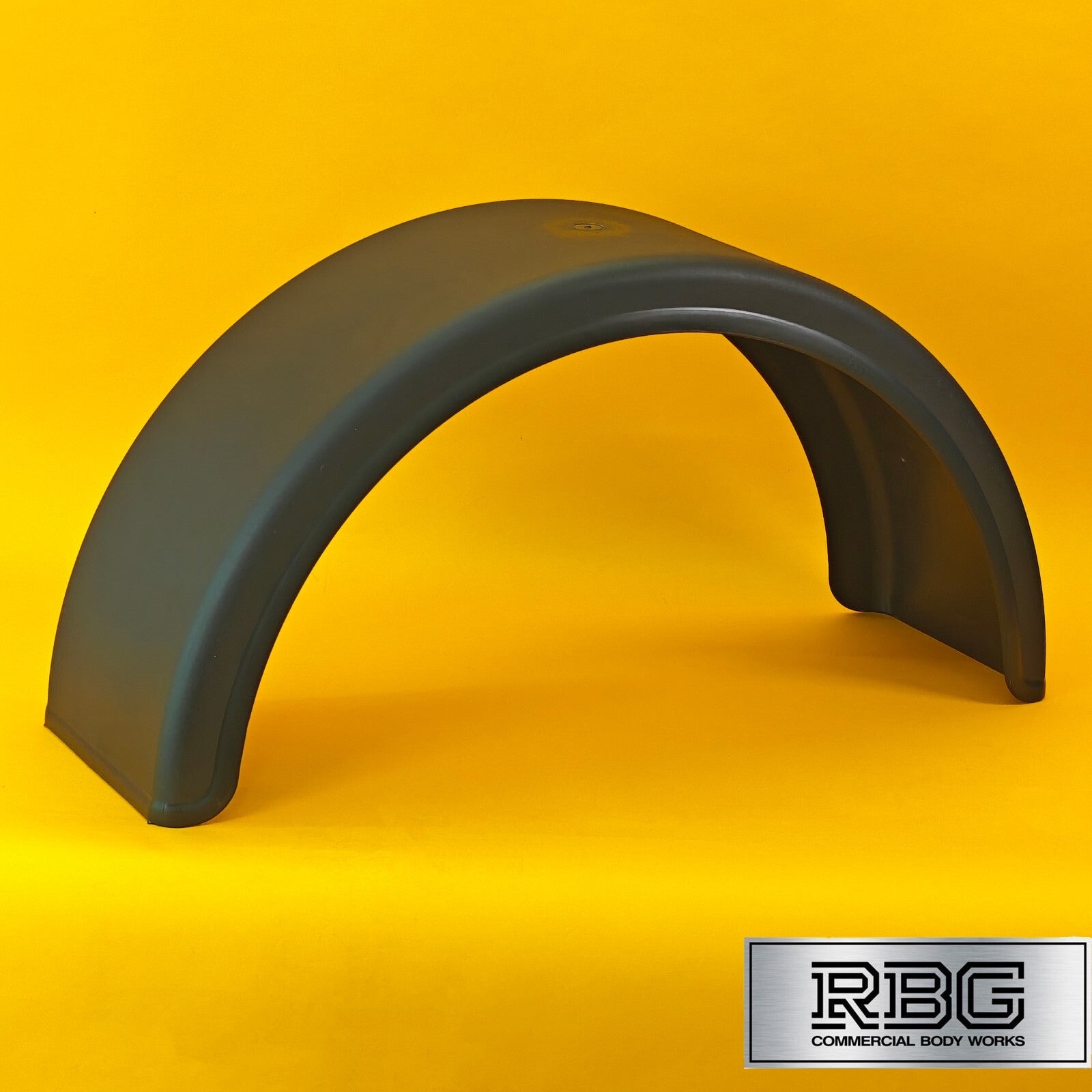 Single Wheel Mudguard Round Plastic 840x270mm Black Mud Flap Domar Truck Italy