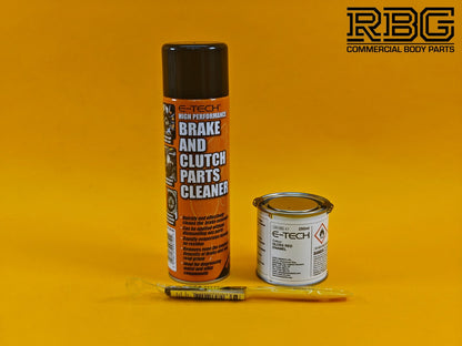 Brake Caliper Paint Kit RED Paint + Cleaner + Brush E-TECH For Car Vehicle UK