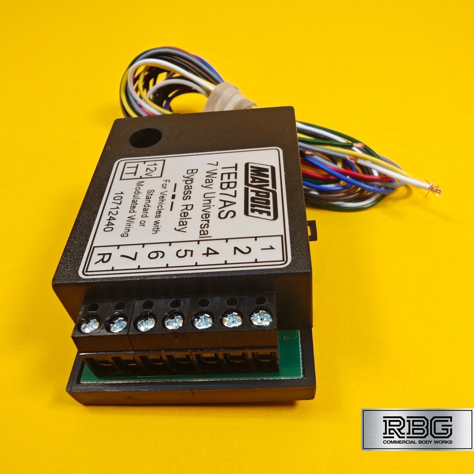 7 Way Bypass Relay Universal for Towbar Towing Trailer Caravan TEB7AS Smart 12V