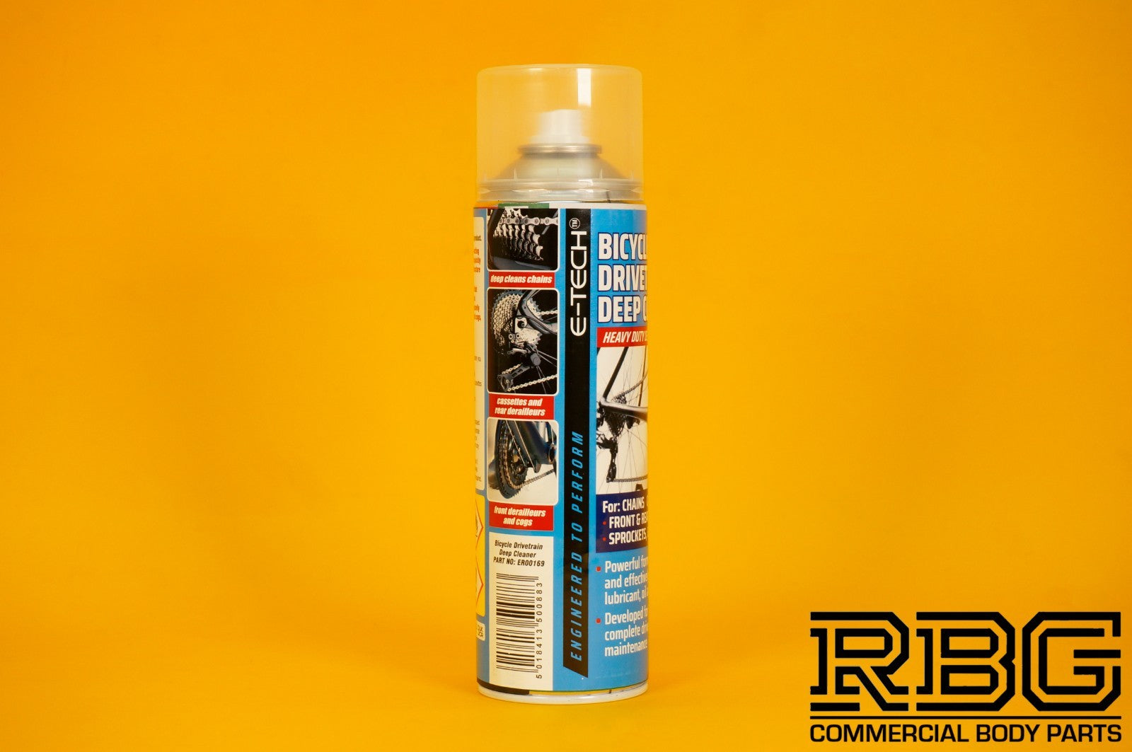 Bicycle Chain Drivetrain Cleaner E-TECH 500ml Bike Deep Fast-Acting Gel Cleaner