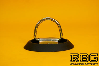 Tie Down Lashing Ring & Base Dish Zinc Plated Steel for Truck Trailer Horsebox