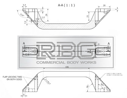 Door Grab Handle Black Plastic for Trailer Horsebox & Caravan Camper Van