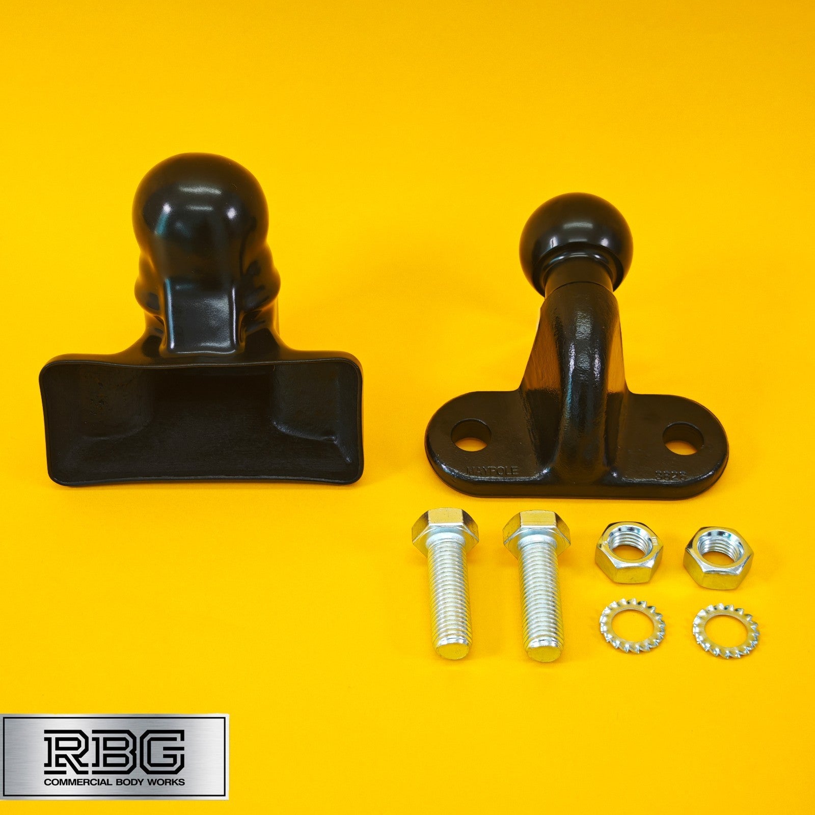 Tow Ball + Cover PVC 50mm Tow Hitch Black Heavy Duty Standard E Approved Caravan