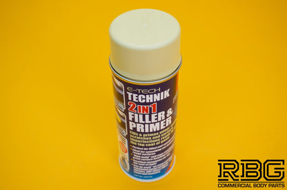 Technik 2-in-1 Filler & Primer Fills Scuff Scratches Alloy Wheel Car Body Repair
