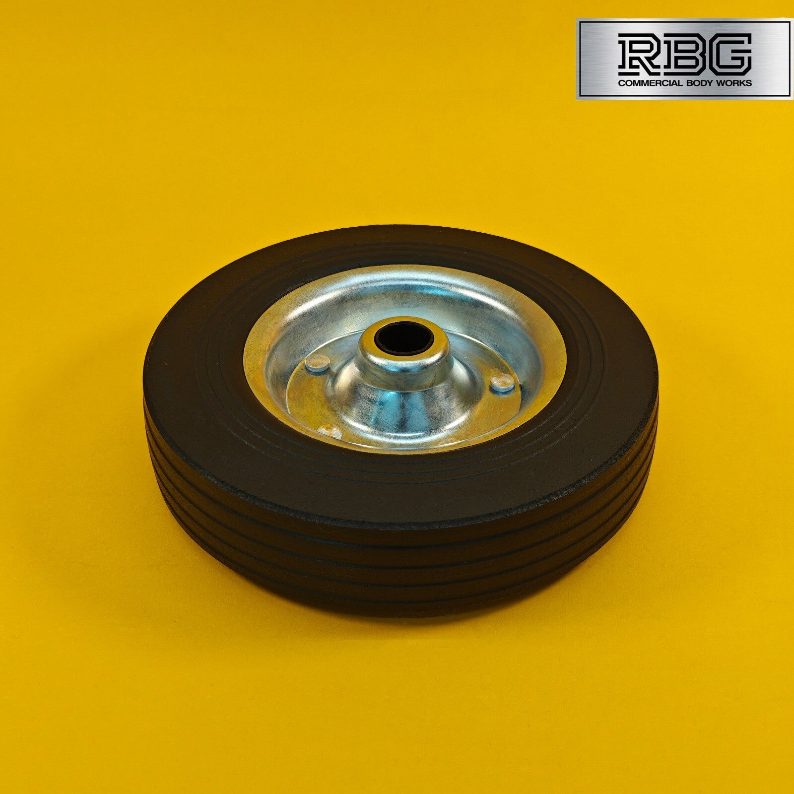 Steel Replacement Wheel 200mm for Jockey Wheels for Trailer Rubber Tyre 8" UK