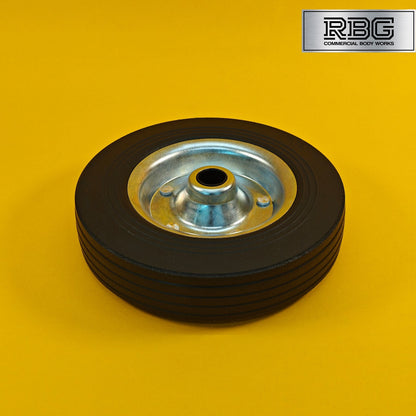 Steel Replacement Wheel 200mm for Jockey Wheels for Trailer Rubber Tyre 8" UK