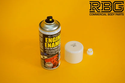 Engine Enamel BLACK Spray Coating 400ml E-TECH Heat Resistant Paint Car Vehicle