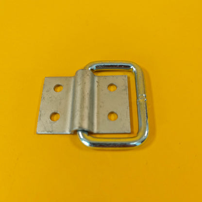 2x Square Lashing Ring & Cleat Zinc Plated for Trailer Caravan Horsebox Truck