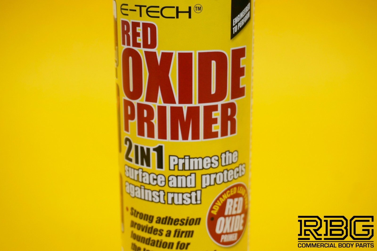 Red Oxide Primer Spray Anti Corrosion Restoring Steel Metal Iron Surfaces E-TECH
