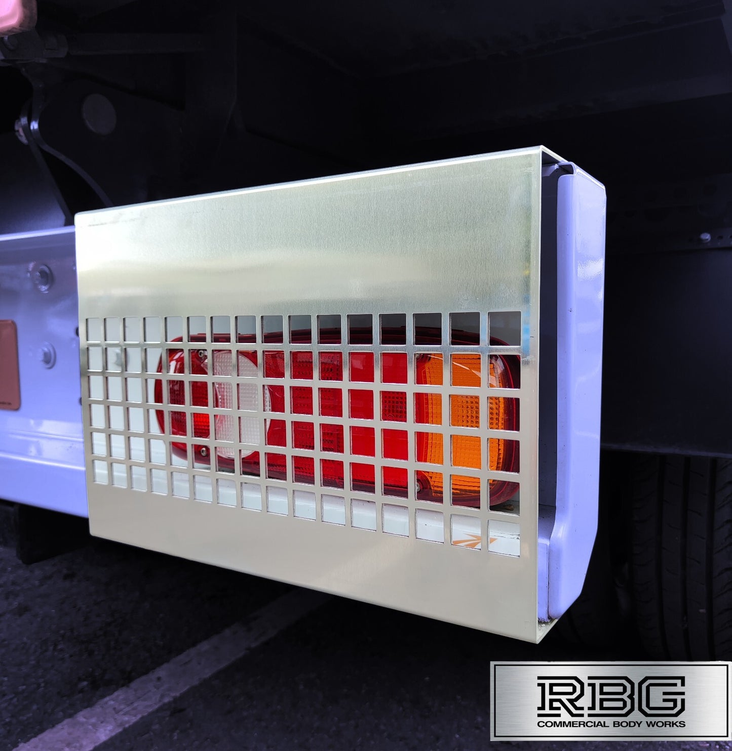 Nissan NV400 Light Guards Pair 3mm Aluminium Dropside/Tipper Truck Made in UK