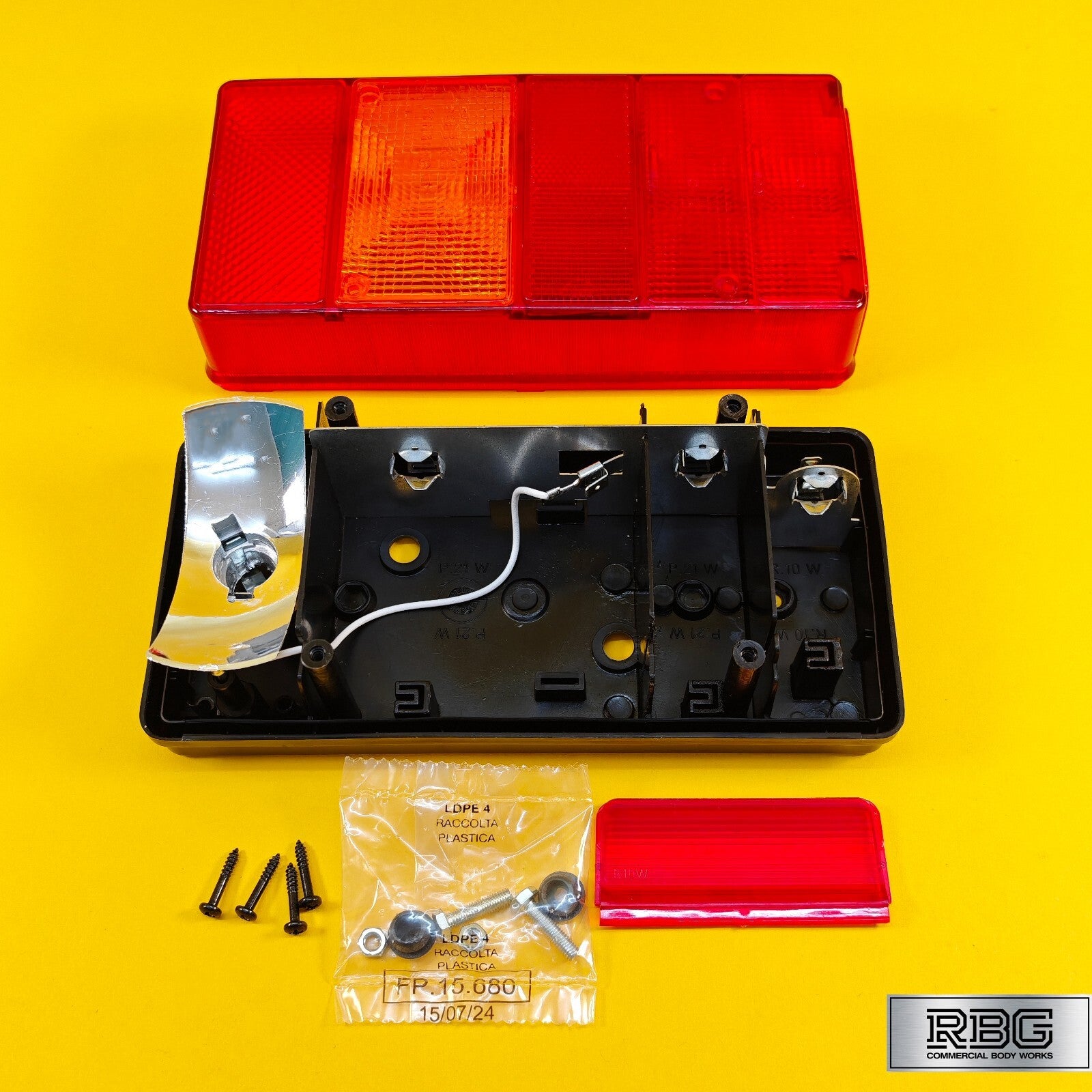Rear Combination Bulb Light AJBA 6 Function Lamp for Trailer Caravan 12V Italy