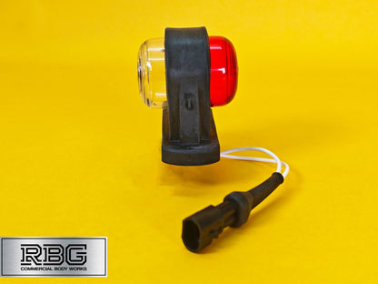 Corner Position Lamp + SuperSeal Socket Outline Marker Red White Lighting 12/24V