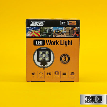 Flood LED Work Lamp Spot Lights 12/24V 15W Waterproof Offroad Car Truck SUV ATV