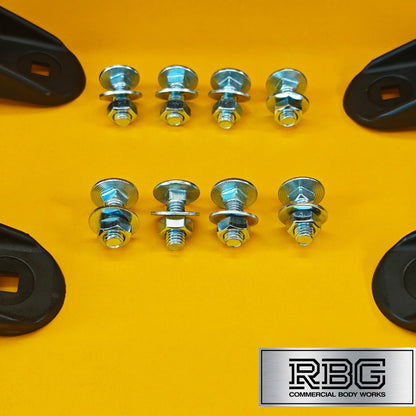 Single Wheel Round Mudguard + Brackets & Wing Stays 840x270mm Domar Truck