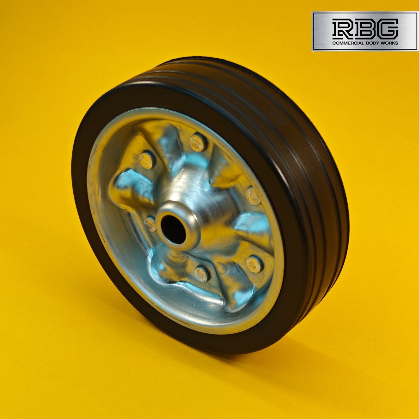 Spare Wheel for Jockey Wheels Replacement for Trailer Rubber Tyre 200mm UK