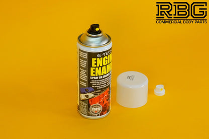 Engine Enamel Spray Coating ORANGE 400ml E-TECH Heat Resistant Paint Car Vehicle