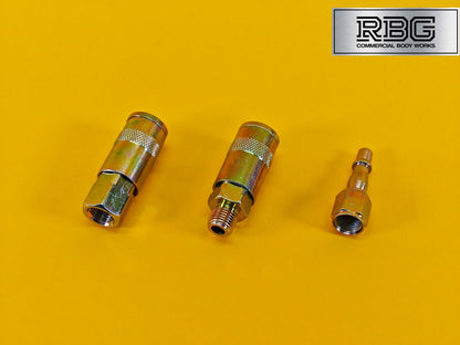 Air Line Hose Coupling SET 1/4" BSP Fitting Connectors Male Female Quick Release