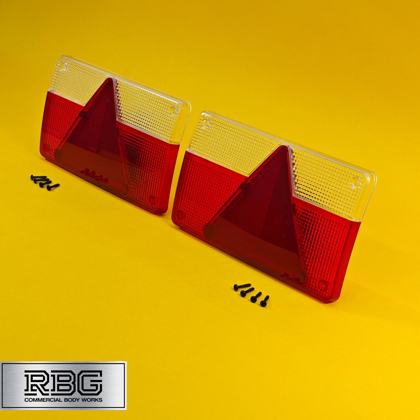 Replacement Lens Rear Light PAIR for AJBA FP80 To Fit Erde Daxara Trailer Italy