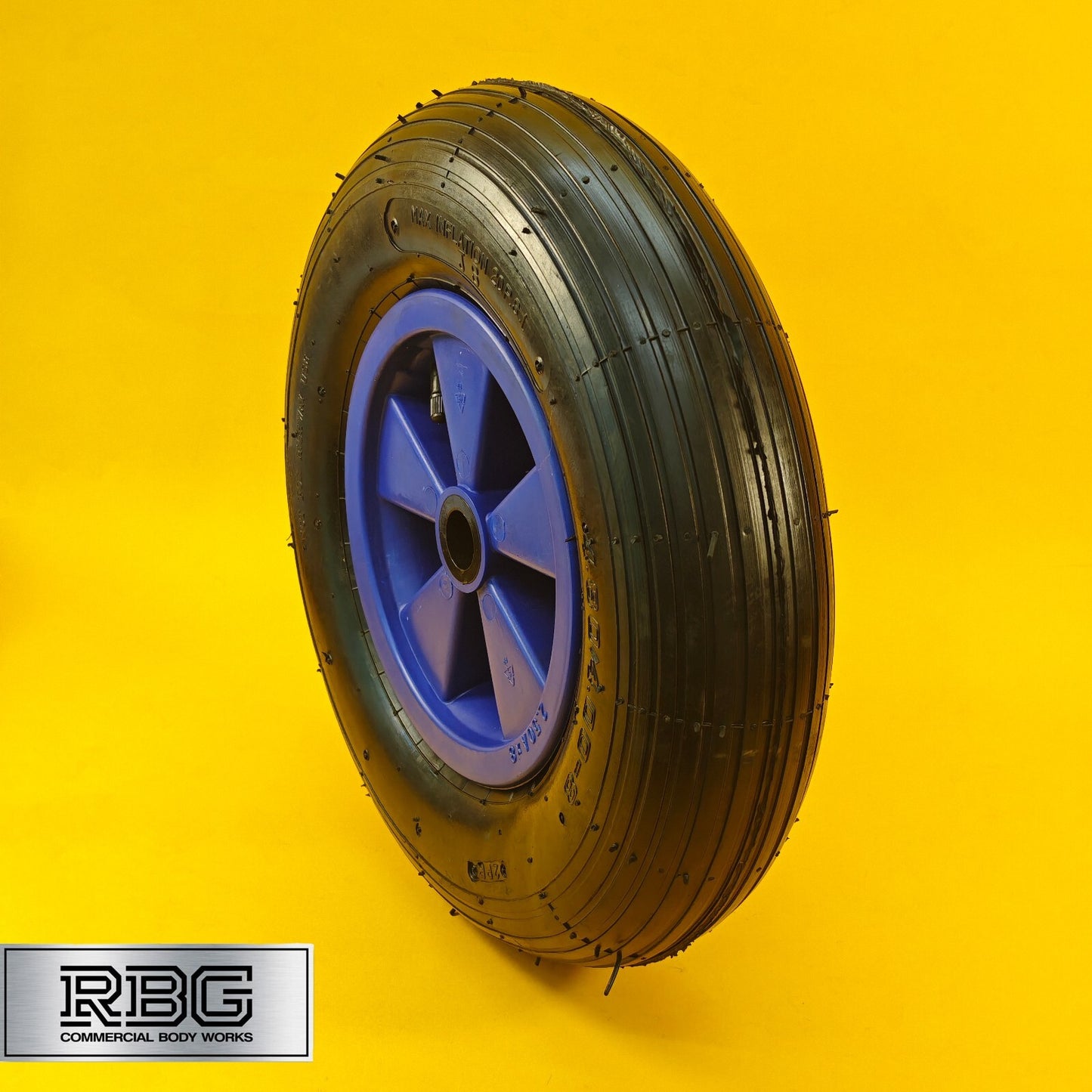 Launch Trolley Wheel 15″ 385mm Pneumatic for Trolleys, Boat Trailers Dinghy UK