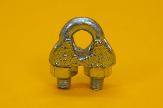 Wire Rope Grip 5mm Steel Cable Grip Bull Dog Clamp U Bolt Zinc Plated Heavy Duty